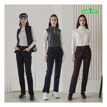 세서미스트리트 여성 기모 웜 크레이프 본딩 팬츠 3종