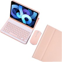 적용 갤럭시 탭 블루투스 한국어 키보드 케이스 + 마우스, Tab A7 10.4 T500, 핑크
