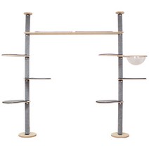 [럭시캣] 브릿지 캣 폴 (파퓰러)/캣폴/원목캣폴/캣타워/원목캣타워/고양이스크래쳐/스크래쳐, 상세 설명 참조