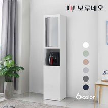 보루네오 쿠치나 400거울 주방 수납장 부엌 상부장 틈새장 선반장 서랍장 틈새수납장 보조장 미니 가구, 화이트