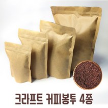 팩스타 크라프트 커피봉투 지퍼스탠드 아로마밸브 1kg, 1매입, 25개