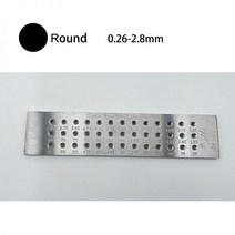 0.26-4.10mm/0.26-2.8mm/3.1-5.0mm/0.04-1.06mm 텅스텐 카바이드 와이어 드로 플레이트 보석 만들기 원형 공예 가공 도구 드로우플레이트 보석 만들기, FG6-500