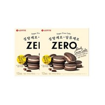 롯데 코코아분말 인간사료 스낵바 [신제품] 건강간식 제로 카카오 케이크 171g 2개 사무실다과 홈파티, 20개