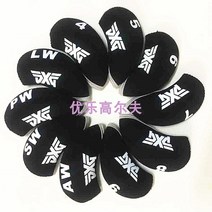 골프 아이언 타이틀 슬리브 리스트 핑 우드 퍼터 클럽 헤드 커버, PXG 더블 매치 올 블랙
