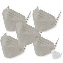 [교토 무로마치 st. ] [JIS 규격 적합 일본제] 마스크 부직포 일본제 j-95 정규품 4층 구조 의료용 레벨 클래스 3 서지컬 마스크 입체 칼라 개별 포장 30장×5+샘플(흰색) 1장(합계 151장)[라이트 그레이 ]