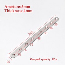 앵글브라켓 1/2/4/10Pcs 강화 된 고정 보드 가구 하드웨어 연결 액세서리에 대 한 스테인레스 스틸 스트레, 12 295x25(1Pcs)