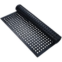 업소용 주방 고무 발판 매트 화장실 주방 음식점, 50x70cm  14mm 블랙