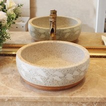 디자인 세면대 빈티지 세라믹 탑볼 엔틱세면기 화장실, E