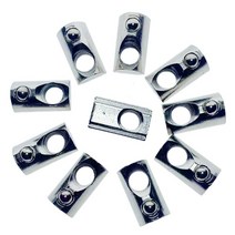 차량 너트 볼트1pcs 반 둥근 탄성 롤인 T 스프링 너트 M3 for 2020 알루미늄 프로파일 그루브, 14 45M6_02 10 pcs