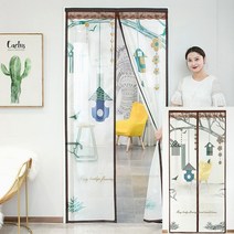 자석 방충망 출입문 방문 현관문 모기장 90X200 W-74