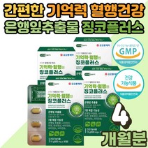 직장인 여성 남성 청소년 두뇌 뇌 건강 기억력 혈행 개선 에좋은 징코 플러스 포스타 포스파티 딜세린 은행잎 효능 영양제 메모리 흐릿한 기억 ginko PS 할머니 선물 3박스