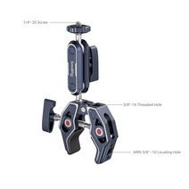 SmallRig 스몰리그 SR3757 볼헤드 매직암 포함 크랩 클램프, 1개