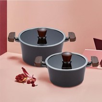 해피콜 그래핀 하이브 냄비 2종 24cm 20cm 세트 인덕션 포함 모든 열원 가능, 옵션