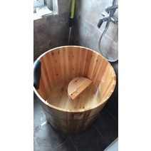 편백나무반신욕기 1인 간이욕조 반신욕기 이동식 가정용 히노끼 욕조 목용탕 홈 사우나 찜질방, 70X60, 1개