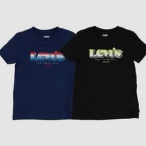 [리바이스키즈] [동아백화점 수성점](여유있게구매하세요) 그라데이션로고반팔티셔츠V212TS