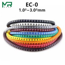 500pcs ec-0 컬러 케이블 와이어 마커 0 9 케이블 크기 1.5 sqmm 컬러, EC-0 500개