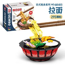 레고 호환 블록 크리에이터 일본 유명 음식 타꼬야끼 초밥 스시 라면 맛있는 모형, 라멘