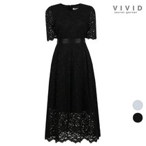 비비드시크릿가너 VIVID 꽃레이스 반팔 여름 원피스
