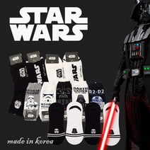 스타워즈 양말 시리즈 캐릭터 Starwars 라이센스 정품 패션 여성/남성 4-5켤레 set