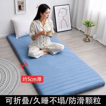 라텍스 효리네 토퍼 얇은매트리스 미니싱글토퍼, A.파란색  5cm