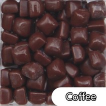 유리공예 스테인드글라스 600g/21.16oz (약. 1800 개) 0.58cm 사각형 유약 옥 모자이크 타일 DIY 공예 만들, 19 Coffee