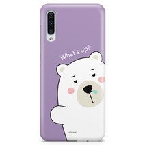 갤럭시A7 2018 케이스 백곰빼꼼 디자인 하드
