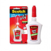 스카치 젤형 순간접착제 용량조절 4g 초강력 본드 상품, 상세페이지 참조