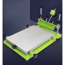 실크스크린 수동 페이스트 인쇄기 장비 스텐실 화방용, 중간 크기 유성 잉크 스크린 인쇄 키트