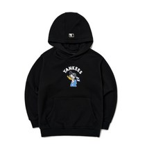 엠엘비 키즈 X 디즈니 도날드덕 빅로고 기모 후드티 블랙 7AHDD1016-50BKS