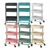 비카 트롤리/이케아/RASKOG/츄레이/기저귀함/카트/이동식수납함/주방용품/선반, 그레이그린