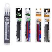 Frixion Ball 지워지는 볼펜 프릭션 3색 0.38mm 0.5mm, 리필심 0.38 3P 검정 + 컬러