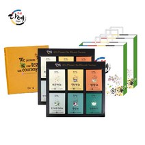 다예 꽃잎차 6종 선물세트 2세트 쇼핑백있음, 다예 꽃잎차 6종 세트 2개+쇼핑백2개