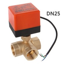 DN15/20/25 3방향 전동 볼 밸브 전기 3선 양방향 컨트롤 AC 220V LSD 공구밸브, 01 DN15, 01 220V