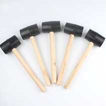 흠집방지 DIY 목공예 고무 망치 750g 24cm DD-10814, 단품