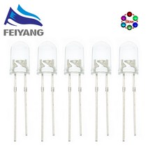 1000pcs 5mm led 발광 다이오드 키트 따뜻한 화이트 레드 블루 그린 uv 오렌지 옐로우 핑크 컬러 전구 램프 세트 3v pcb 구색, 7색 슬로우 플래시