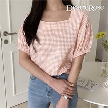 디자이어로즈 디자이어로즈 여자 대학생 스퀘어 여름 블라우스 4color (8734212)