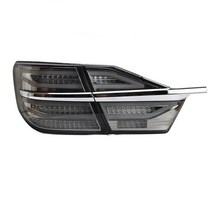 벤츠 후미등 브레이크등 커버 스타일 리어 led drl 데이 러닝 다이나믹 턴 시그널 테일 toyota camry 2015-2017 미, 검은색