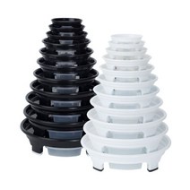 마이플랜트 고정식 원형 화분받침대, 화이트