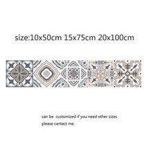 데코타일 비접착 접착 방바닥 헤링본 우드 현관 욕실 데코타일 아랍어 복고풍 타일 스티커 주방 비닐 타일 자체 벽 스티커 diy 장식 벽지 방수 벽 데칼, 열하나, 20x100cm