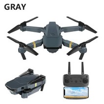 키덜트 E58 미니 드론 4K 와이드 앵글 카메라 와이파이 FPV 컨트롤 6 축 4 모터 헤드리스 모드 RTF RC Quadcopter, 중국, 회색 4K