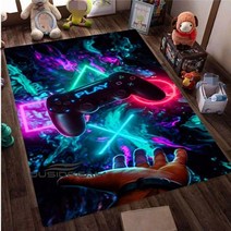 먼지없는 이케아 러그 대형 방수 러그 이케아 모던하우스 러그 만화 게임 컨트롤러 어린이 놀이 공간 카펫 지역 거실 침실 소파 의자 쿠션 부드러운 바닥 매트 카펫 대형