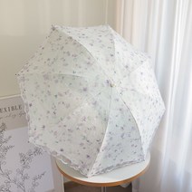 NY STYLE 햇빛 차단 플라워 암막 레이스양산