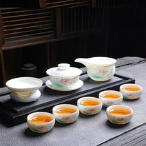 차판 다도 수제 세라믹 두꺼운 화상 방지 중국 차 가정용 환대, 23.Picture Style