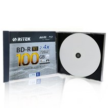 공씨디 공cd 공DVD 블루 레이 디스크 BD-R XL 100GB 트리플 DVD 1pc, 한개옵션0