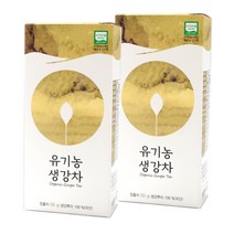 바른팜스 함양 유기농 생강차 50g (사각) x 2개 국내산