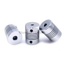 5 8 6 35mm 8mm 10mm d19l25 알루미늄 유연한 턱 샤프트 커플 링 cnc 스테퍼 모터 커플러 인코더 조각 기계, 6.35x8