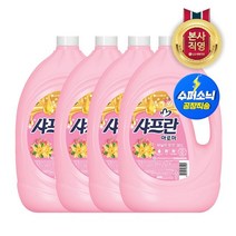 샤프란 샤프란 아로마 섬유유연제 바닐라 핑크 3.1L x 4개, 단일옵션