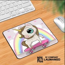 테이블에 귀여운 만화 유니콘 패드 마우스 매트 Pc 게임 컴퓨터 책상 수호자 애니메이션 깔개 Kawaii 액세서리 노트북 게이머, xS000401_25x29cm