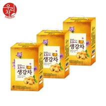 송원 도라지생강차 120T (40T x3), 560g, 40개입, 3개