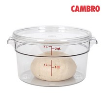 캠브로 투명한 원형 빵발효통 (1.9L/3.8L), 통/1.9L(RFSCW2)